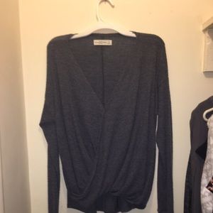 Abercrombie and Fitch long sleeve wrap top